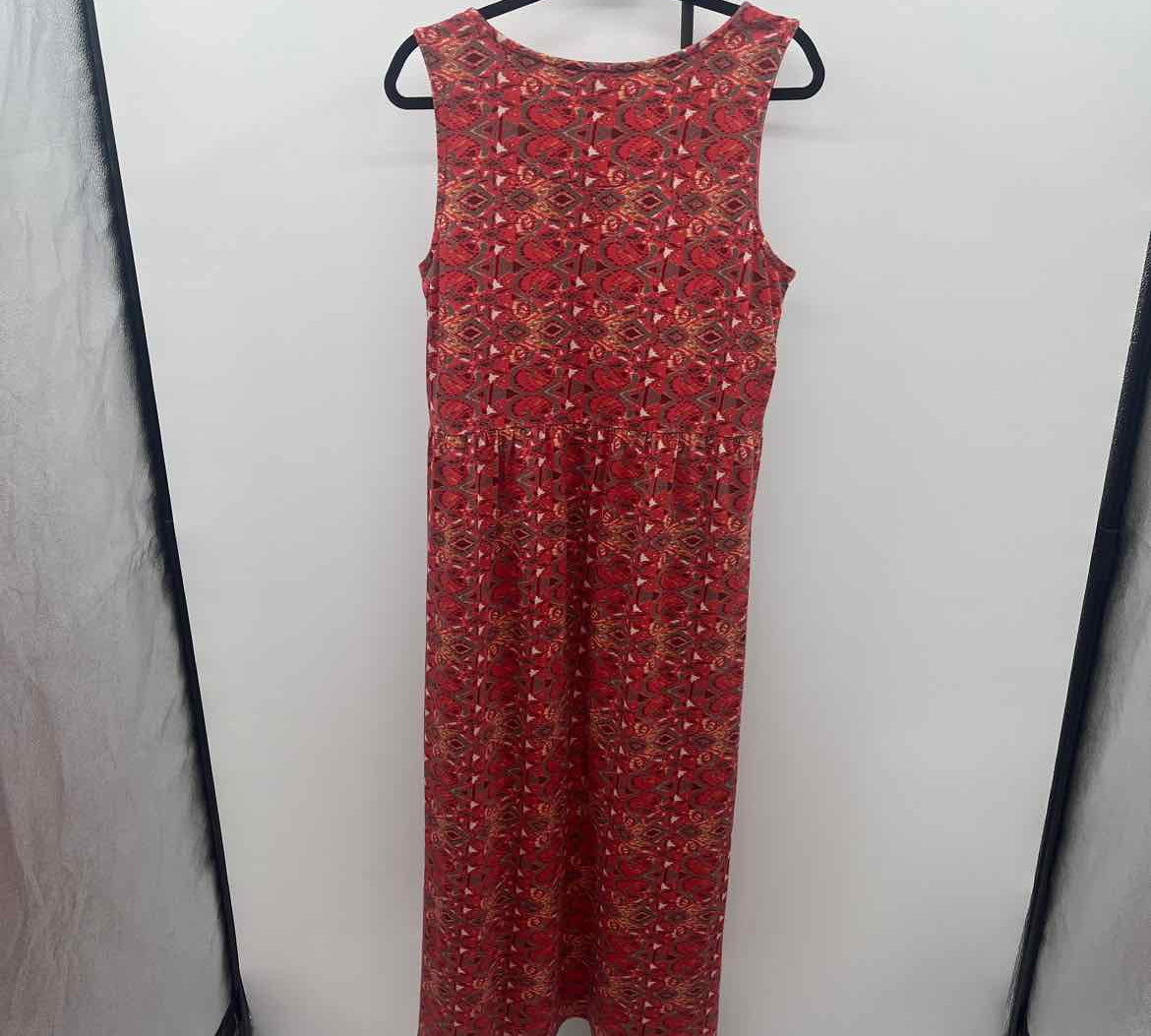 Coldwater Creek Women's Size 10 coral Batik Dress