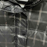 DKNY Women's Size S Black Plaid Jacket