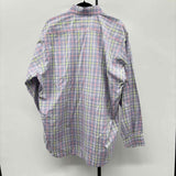 TaylorByrd Men's Size XL Blue Plaid Long Sleeve Shirt