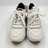 Geox Women's Shoe Size 8 White Quilted Sneakers