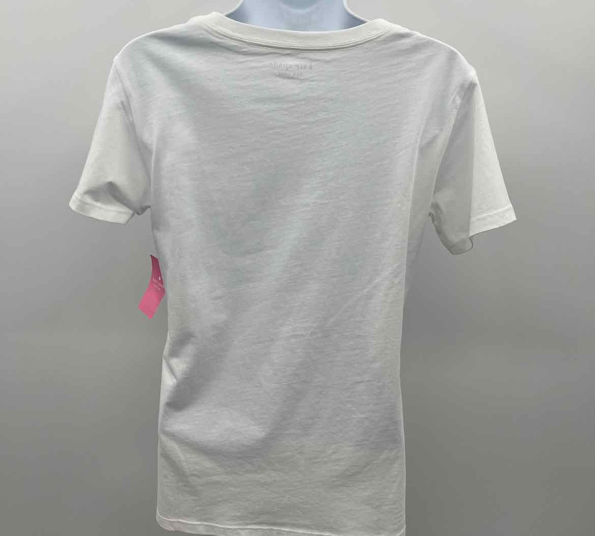 Kate Spade Women's Size S White Logo T-Shirt