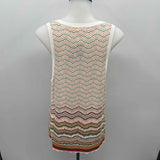 Veronica Beard Women's Size L Ivory Stripe Tank