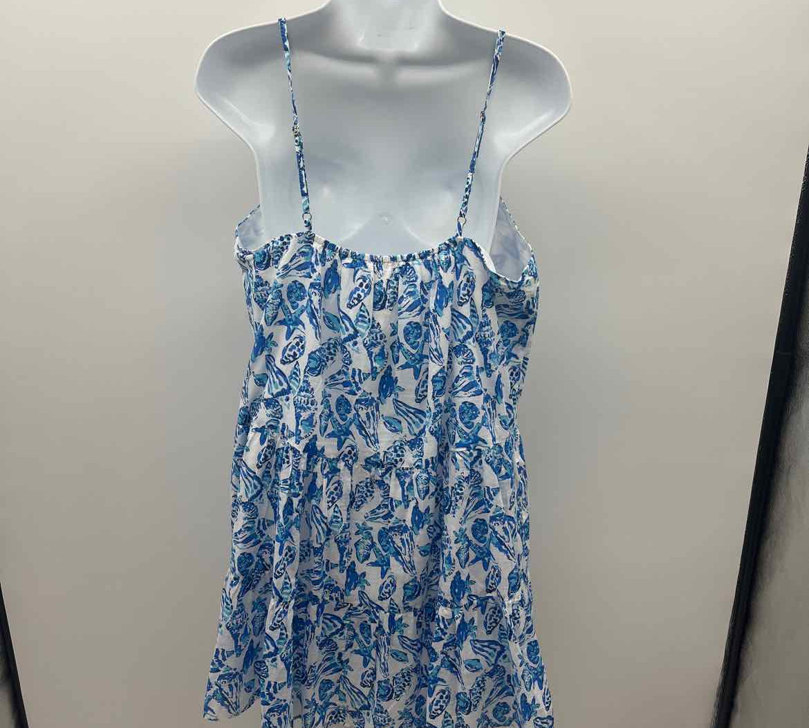 Lilly Pulitzer Women's Size 14 Blue Seashells Dress