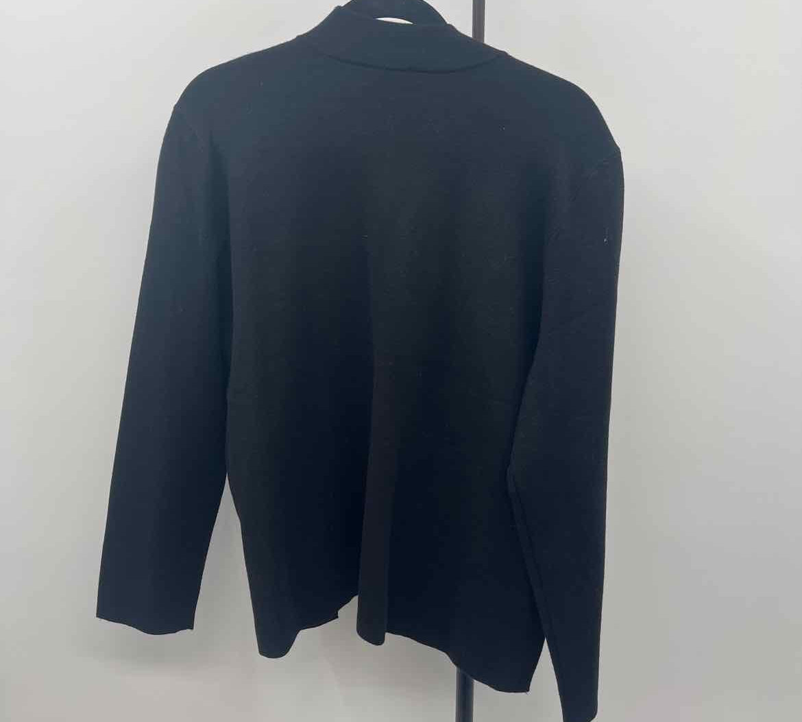 Jones New York Women's Size XL Black Solid Cardigan