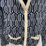 Tory Sport Women's Size M Navy Tennis Cardigan