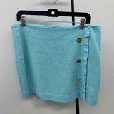 Lilly Pulitzer Women's Size 12 Light Blue Textured Skirt  LUX