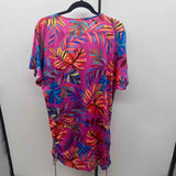 Bar III Women's Size XL Fuschia Leaf Coverup