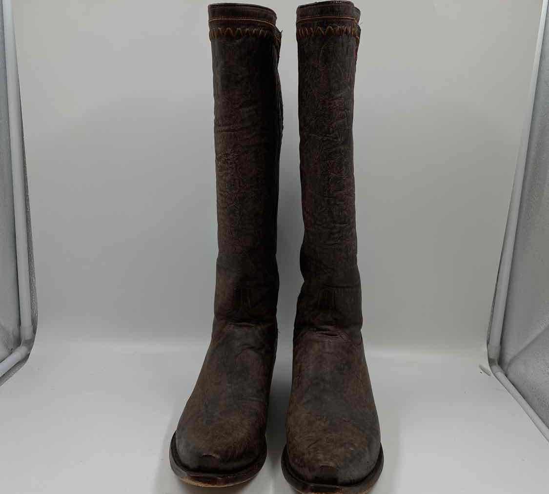 Lucchese Women's Shoe Size 8.5 Brown Textured Boots