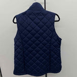 Lands End Women's Size M Navy Quilted Vest