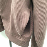 Target Women's Size L Brown Ribbed Jacket