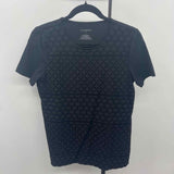 Talbots Women's Size S Black Textured Short Sleeve Shirt