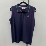 Wimbledon Women's Size XL Navy Solid Sleeveless Shirt