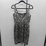 White House Black Market Women's Size 4 Black Animal Print Dress