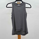 Calia Women's Size XS Black Stripe Sleeveless Shirt