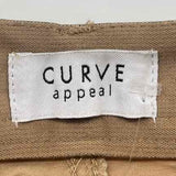 curve appeal Women's Size 10 Tan Solid Pants
