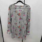 Papillon Women's Size XL Gray Stripe Coverup