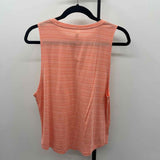 Athleta Women's Size S Peach Stripe Sleeveless Shirt