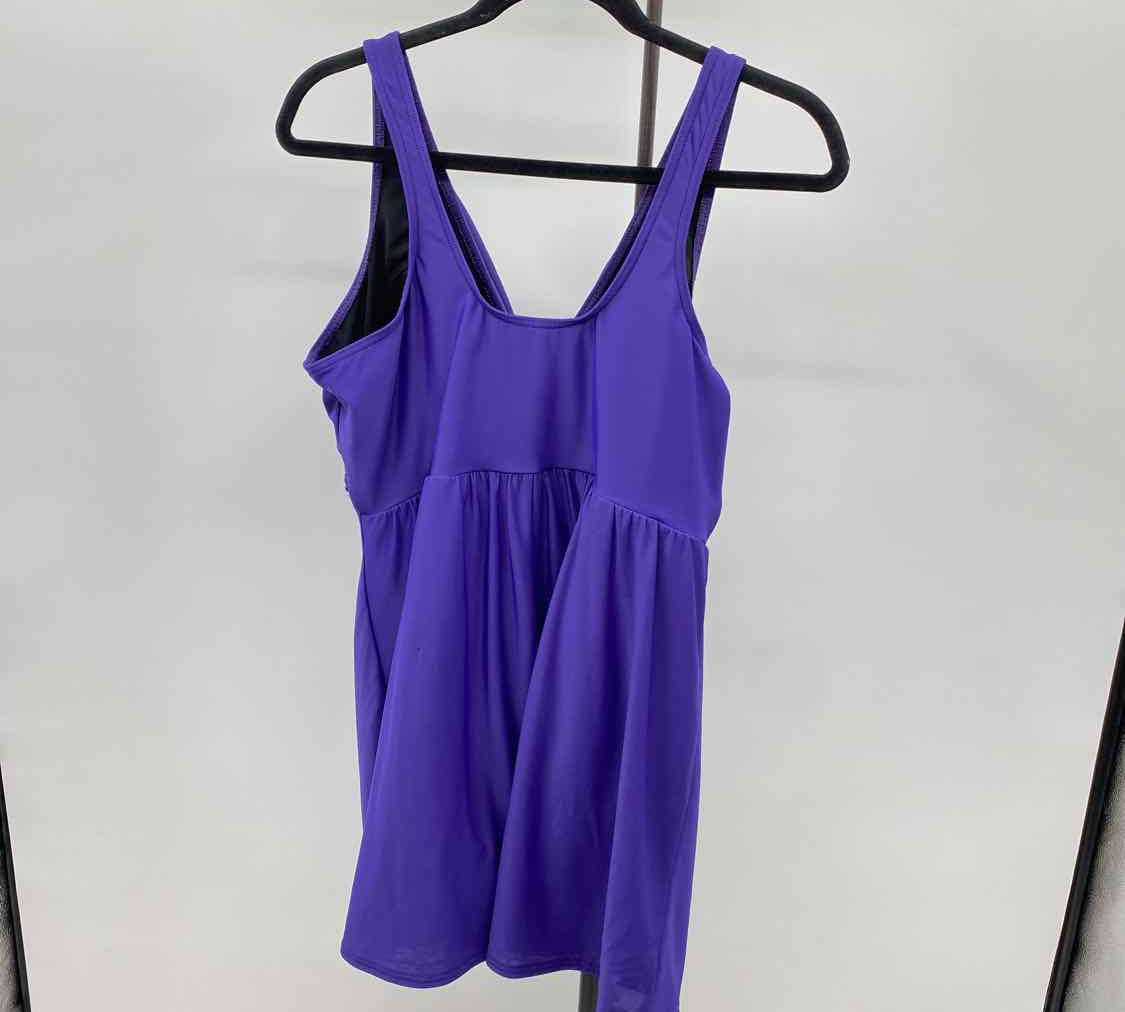 Miraclesuit Women's Size 22 Blue Solid Swimsuit
