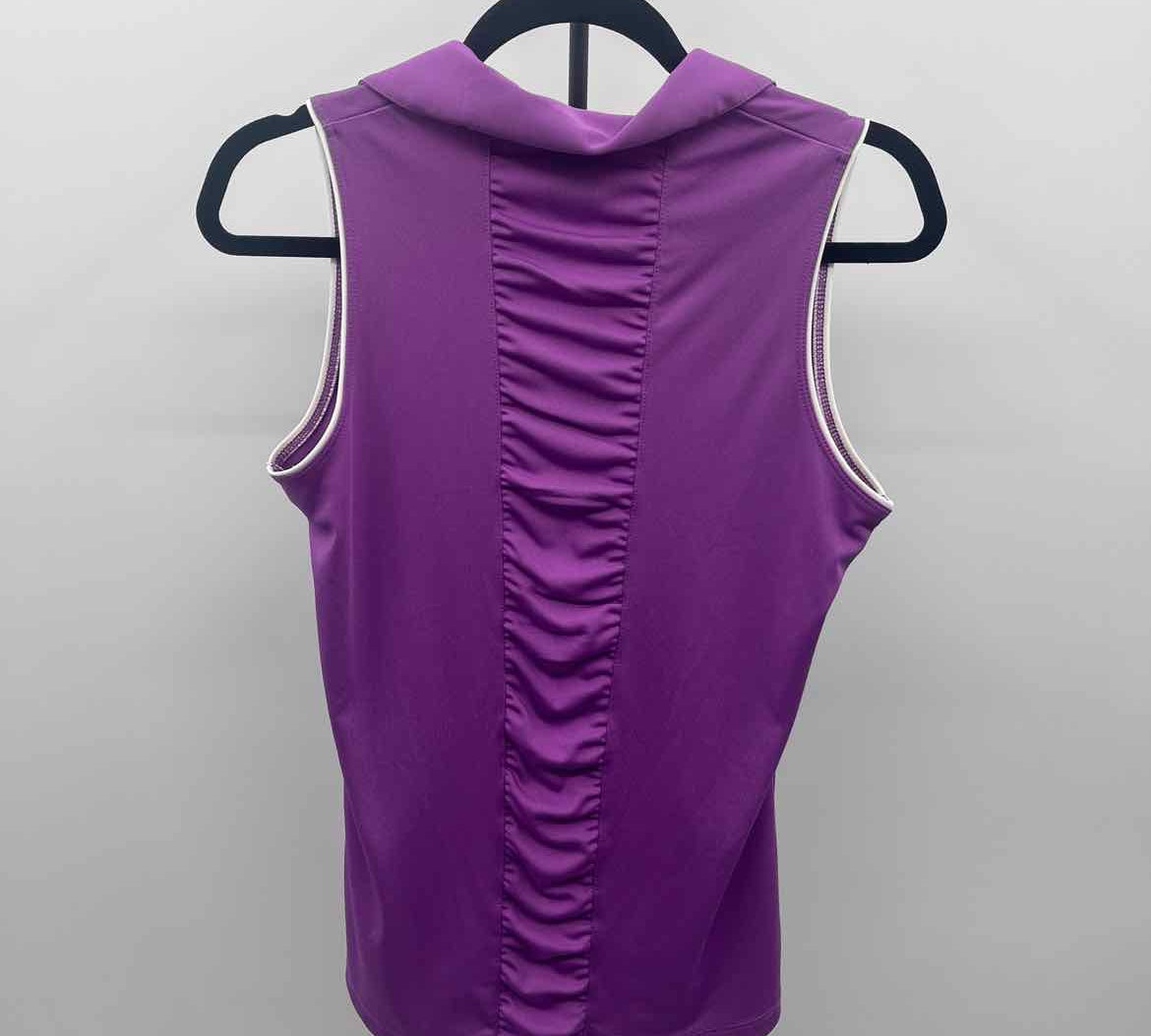 Callaway Women's Size M Lilac Solid Sleeveless Shirt