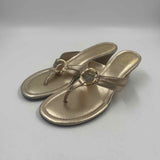 Lilly Pulitzer Women's Shoe Size 6 Gold Shimmer Sandals