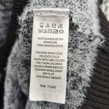 Tahari Women's Size L Black Houndstooth Cardigan