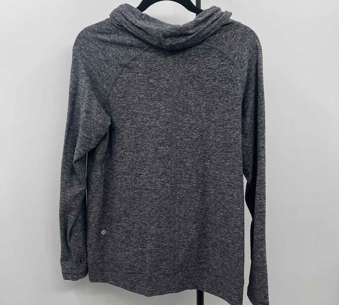 Lululemon Junior's Size XL Charcoal Heathered Long Sleeve Shirt