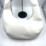 FRENCH CONNECTION White Vegan Leather LAYLA Half Moon Hobo Bag Purse