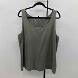 Nic & Zoe Women's Size 1X Green Solid Tank