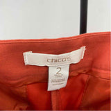 Chico's Women's Size 12 Orange Solid Pants