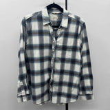 Weatherproof Women's Size M Blue Plaid Long Sleeve Shirt