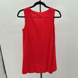 JJill Women's Size S Red Solid Sleeveless Shirt