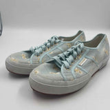 Superga Women's Shoe Size 7.5 Light Blue Floral Sneakers