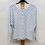Philosophy Women's Size XS Blue Stripe Sweater