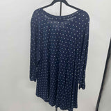 Lane Bryant Women's Size 3X Navy Diamond Tunic