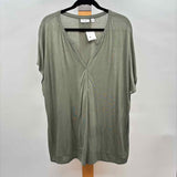 JJill Women's Size XL Olive Solid Short Sleeve Shirt