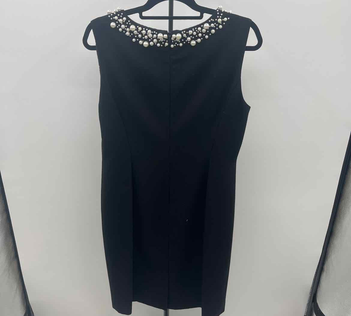 Calvin Klein Women's Size 12 Black Beaded Dress