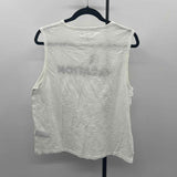 madewell Junior's Size XL White Words Sleeveless Shirt