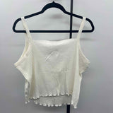 Fashion Nova Women's Size 1X White Ribbed Tank