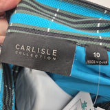 Carlisle Women's Size M Green Stripe Jacket
