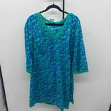 Boden Women's Size 18 Blue Floral Coverup