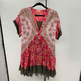 Free People Junior's Size 2 Pink Floral Dress