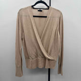Halogen Women's Size L Tan Shimmer Sweater
