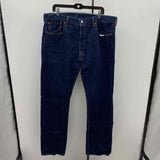 Levi Strauss Men's Size 38 Blue Solid Jeans