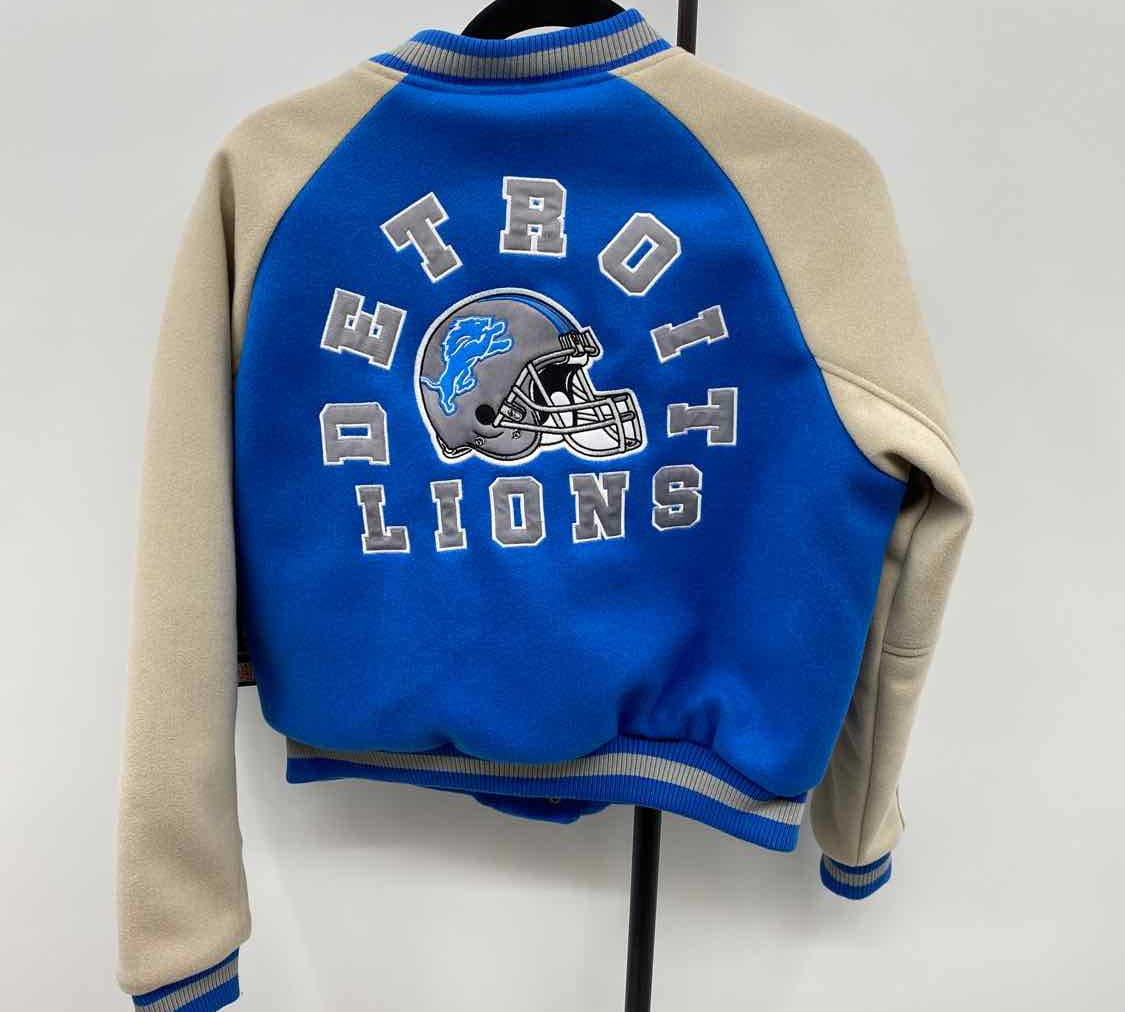 NFL Women's Size M Blue Detroit Lions Jacket