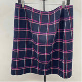 Talbots Women's Size 12 Navy Plaid Skirt