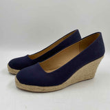 J Crew Women's Shoe Size 9.5 Navy Solid Wedges