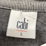 CABI Women's Size L Charcoal Stripe Jacket