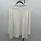 Chico's Women's Size XXL Ivory Textured Long Sleeve Shirt