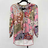 Soft Surroundings Women's Size SP Mauve Patchwork Tunic