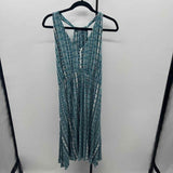 CABI Women's Size 14 Teal Abstract Dress